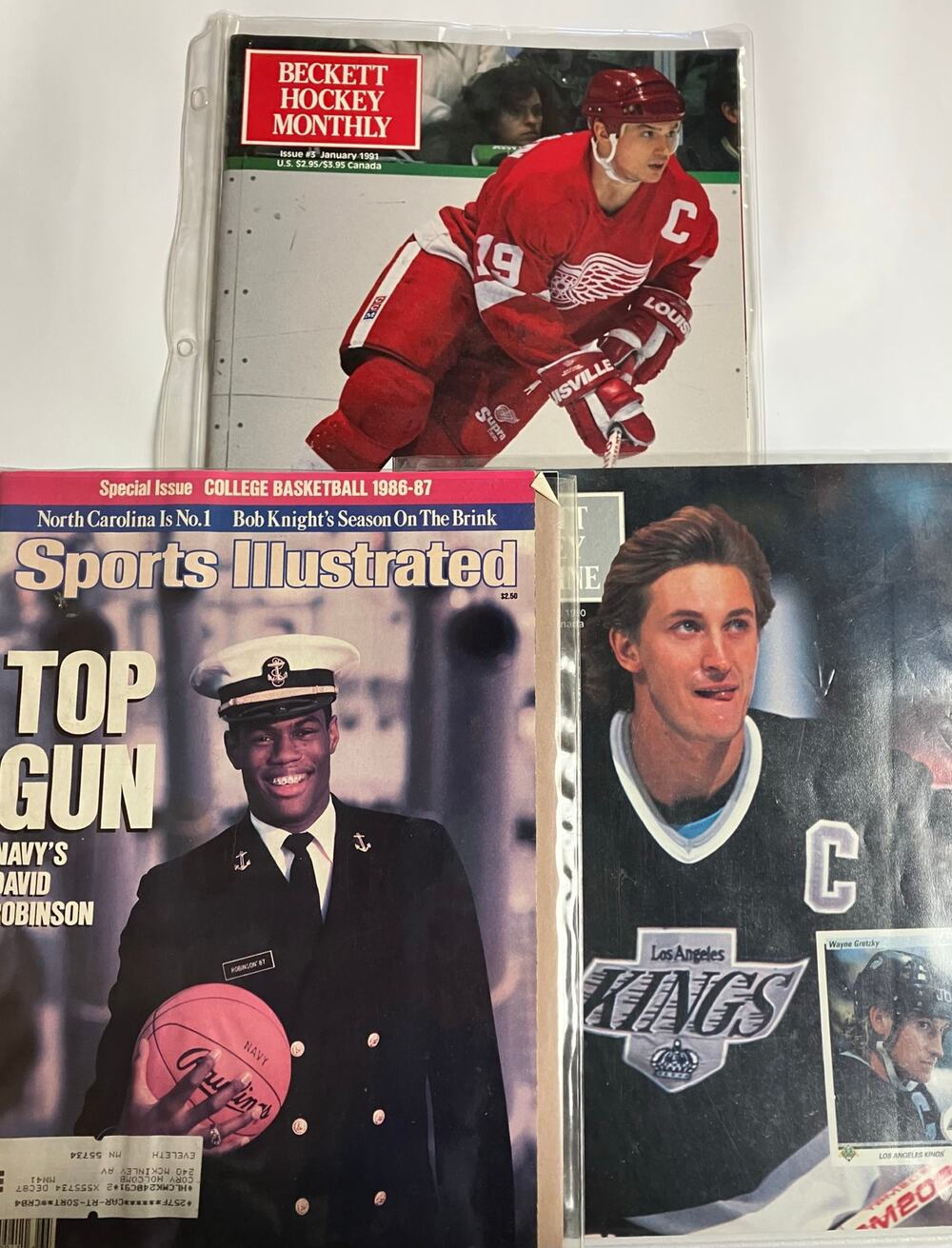 Sports Illustrated and Beckett Hockey Monthly Magazine Bundle of 3.